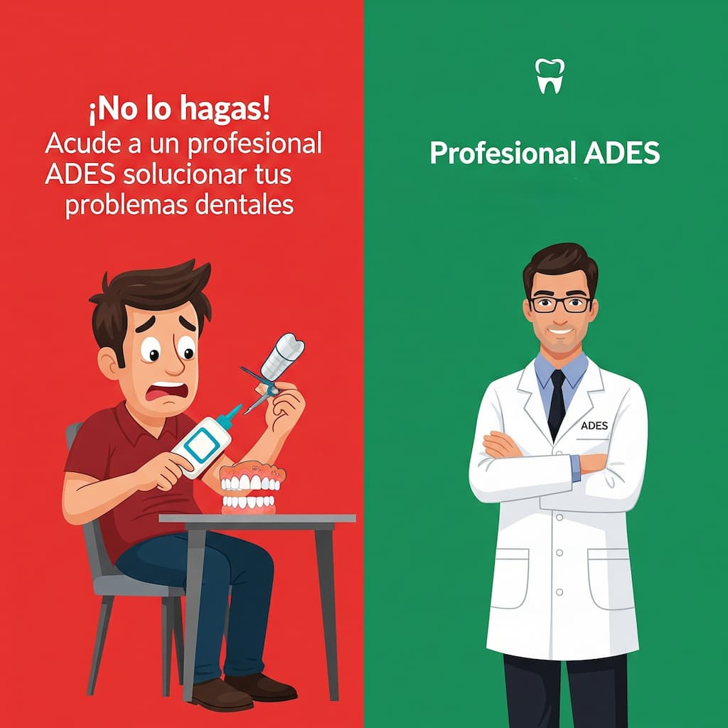 Errores comunes tras la caída de un empaste, explicados por profesionales de ADES.